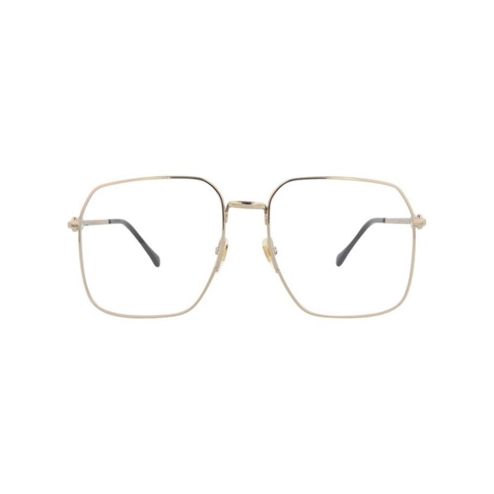 Gucci Square-Frame Metal Optical Frames Gold Unisex-Adult
